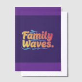 Familie golven vellum uitnodigingen (Offset)