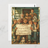 Familie Grand Reunion Briefkaart (Voorkant / Achterkant)