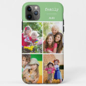 Familie Groen 4 Fotocollage Aangepast Case-Mate iPhone Case (Achterkant)