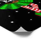 Familie groep Ik ben de danser Elf Kerstmis Poster (Hoek)