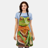 Familie hagediskunstwerk schort (Gedragen)