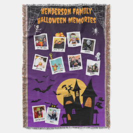 Familie Halloween-herinneringen Fotocollage Deken