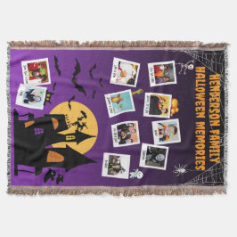 Familie Halloween-herinneringen Fotocollage Deken