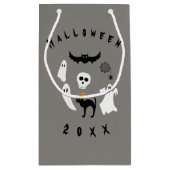 Familie Halloween Jack O Lantern Party Klein Cadeauzakje (Achterkant)