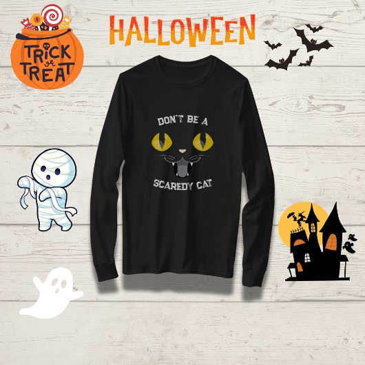 Familie Halloween "Wees geen enge kat" T-shirt
