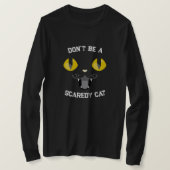 Familie Halloween "Wees geen enge kat" T-shirt (Design voorkant)