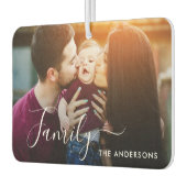 FAMILIE hand belettering aangepaste foto Luchtverfrisser (Links)