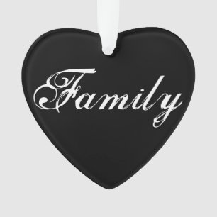 "Familie": Heart Ornament
