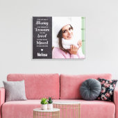 Familie Herdenking Foto Canvas Afdruk (Insitu (Woonkamer))