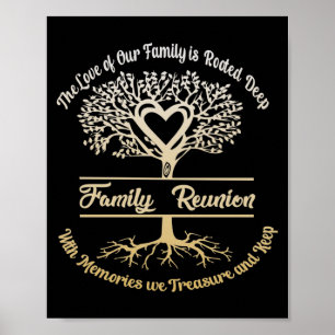 Familie herenigt de liefde van onze familie poster