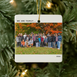 Familie-herinnering Reünie Foto Keramisch Ornament
