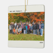 Familie-herinneringsfoto Keramisch Ornament (Links)