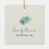 Familie-herinneringsfoto Keramisch Ornament (Achterkant)