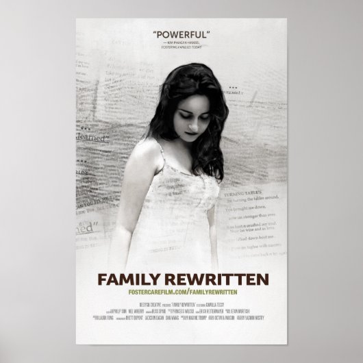 Familie Herschreven Poster (Voorkant)