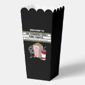 Familie Home Theater Aangepaste naam Popcorn Favor Bedankdoosjes (Voorkant)