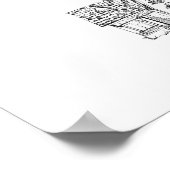 Familie Home Vingerafdruk Trouwen Gastboek Poster (Hoek)