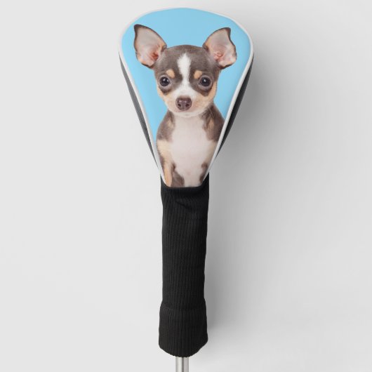 Familie Hond Foto Baby Blauw Golfheadcover (Voorkant)