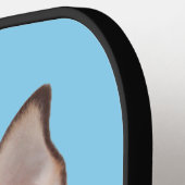 Familie Hond Foto Baby Blauw Pickleball Paddle (Links Detail)