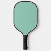 Familie Hond Foto Licht Blauwgroen Pickleball Paddle (Achterkant)
