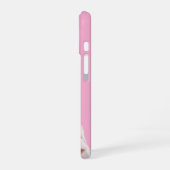 Familie hond foto roze iPhone 16 hoesje (Linkerkant)