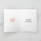 Familie Hond Kat Verlies Hart Poot Prints Sympathi Kaart (Binnen)