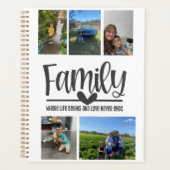 Familie houdt van moderne geheugenfoto planner (Voorkant)