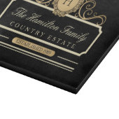 Familie Huis Gevestigd Zwart Goud Snijplank (Hoek)