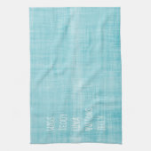 Familie Huisdier Namen Tijdloos Decor Blauw Plezie Theedoek (Verticaal)