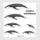 FAMILIE HUMPBACK WHALE STICKER (Vel)
