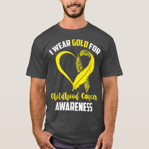 Familie I Draag Gold voor kinderkanker T-shirt