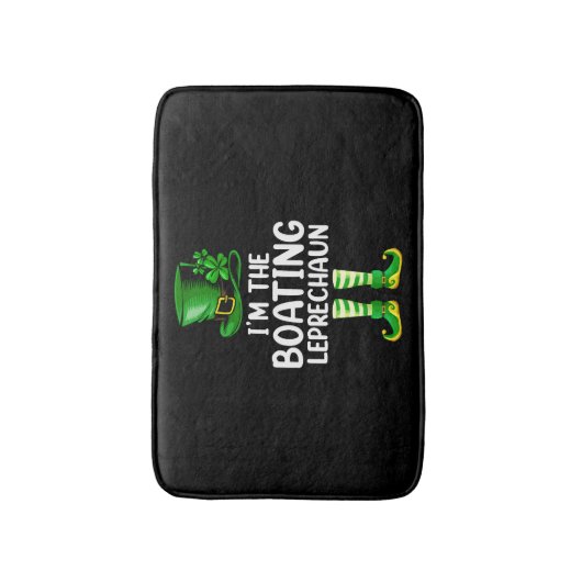 Familie Ik ben de Boot Leprechaun St Patrick's Day Badmat (Voorkant Verticaal)