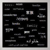 'Familie' in de wereld Poster (Voorkant)