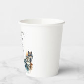 Familie Inspirerend Wolf Quote Sterkte Pack Papieren Bekers (Links)