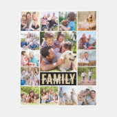 Familie is alles 15 Foto Fleece Deken (Voorkant)