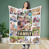 Familie is alles 15 Foto Fleece Deken