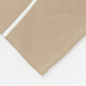 Familie is alles 4 Fotocollage in Tan Fleece Deken (Hoek)