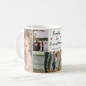 Familie is alles - Aangepaste 5-foto gepersonalise Koffiemok (Voorkant links)