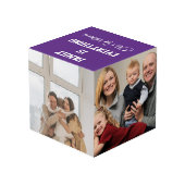 Familie is alles Aangepaste Familie Foto's & Naam  Kubus (Achter hoekig)