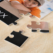 Familie is alles Aangepaste naam 6 Fotocollage Legpuzzel (Zijkant)
