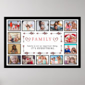 Familie is Alles aangepaste Sjabloon voor Collage  Poster (Voorkant)