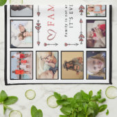 Familie is Alles aangepaste Sjabloon voor collage Theedoek (Gevouwen)