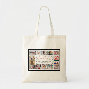 Familie is Alles aangepaste Sjabloon voor Collage  Tote Bag