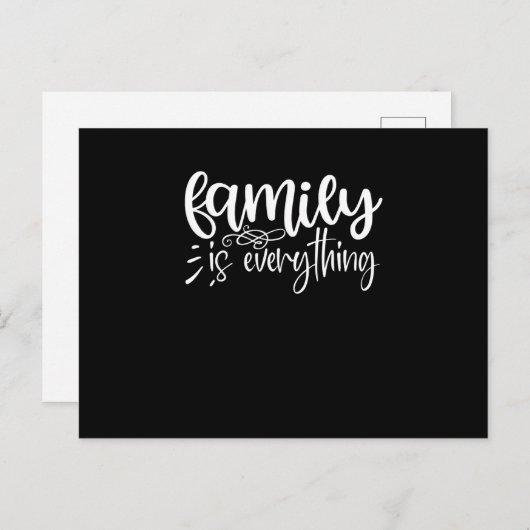 Familie is alles briefkaart (Voorkant / Achterkant)