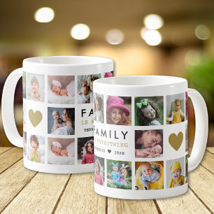 Familie Is Alles Citaat Naam 20 Foto Collage Koffiemok