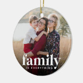 Familie is alles foto keramisch ornament (Links)