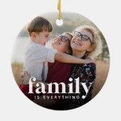 Familie is alles foto keramisch ornament (Achterkant)