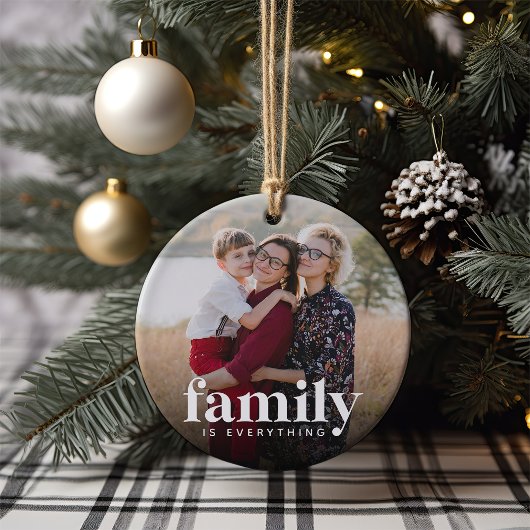 Familie is alles foto keramisch ornament
