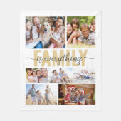 Familie is alles fotocollage fleece deken (Voorkant)
