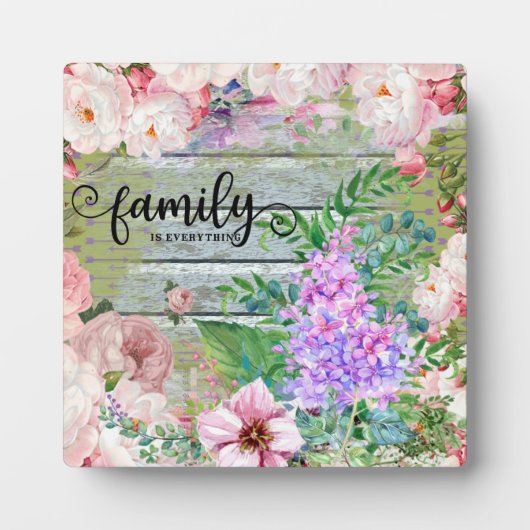 Familie is alles fotoplaat (Voorkant)