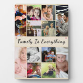 Familie is alles - gepersonaliseerde foto fotoplaat (voorkant)